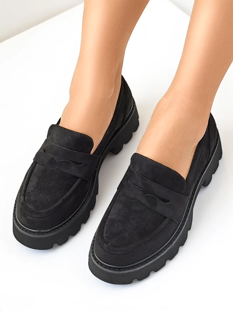 Royalfashion Moteriški ekologiški zomšiniai mokasinai Eratta