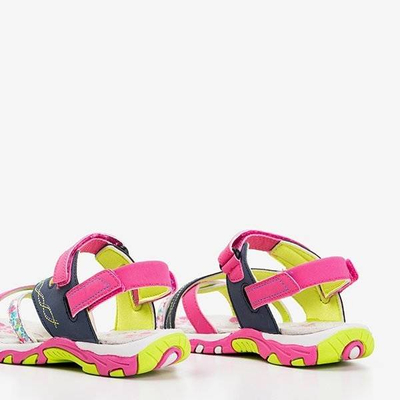 сандалии для девочек темно-синего и розового цветов Esteban - Обувь