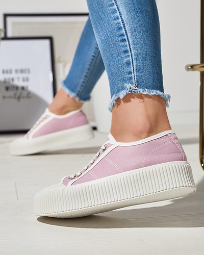 OUTLET Фиолетовые женские кроссовки на сплошной подошве Ozerika - Обувь