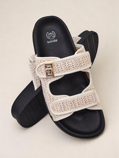 Royalfashion Женские тапочки с плетением Delibeli