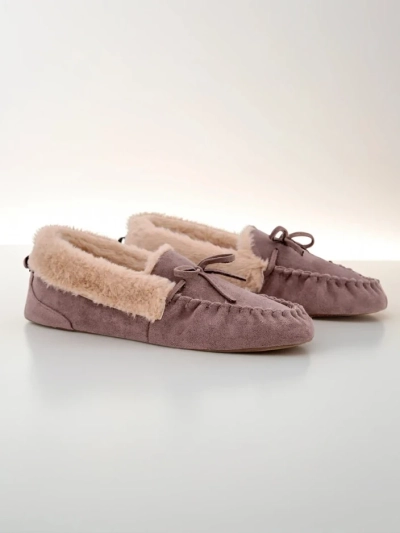 Royalfashion женские мокасины с мехом Ahtikes
