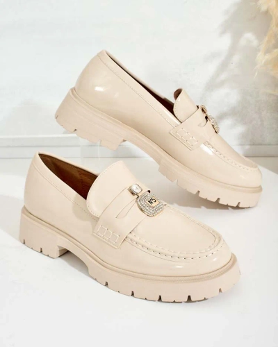 Royalfashion Женские лакированные мокасины Bemies