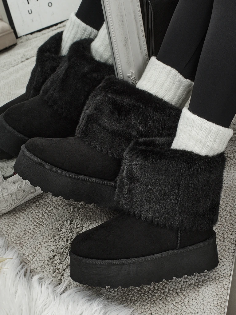 Ботинки a'la снегоходы женские с мехом Irelle