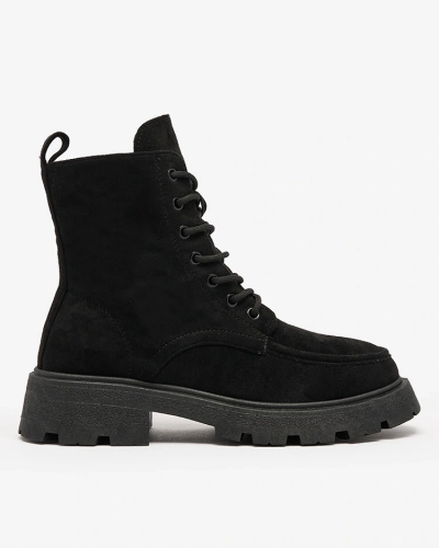 "Royalfashion" Juodi moteriški nėriniuoti batai "Oroccar"