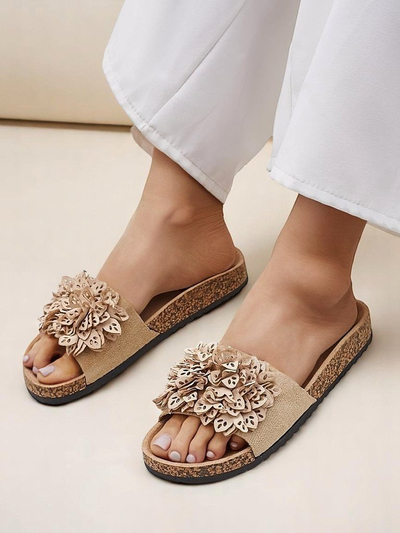 Royalfashion moteriškos sandalės su gėlėmis Occes