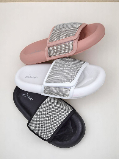 Royalfashion Женские шлепанцы на плоской подошве Sparkle Step