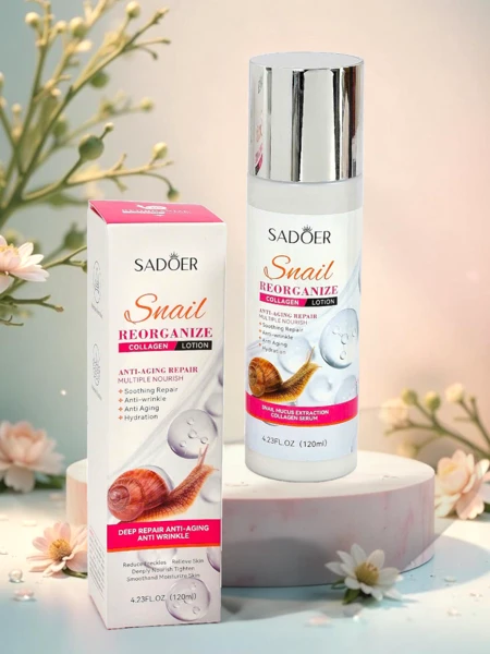 Soothing emulsion with collagen and snail slime extract