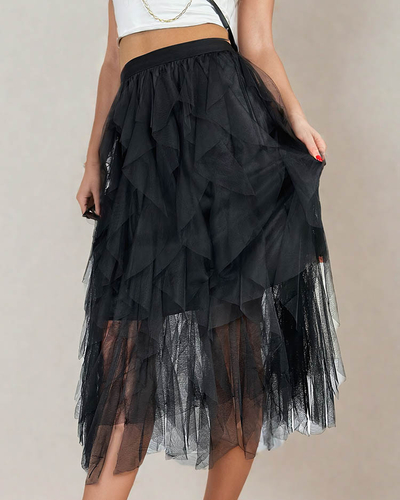Royalfashion Женская двухслойная юбка-миди