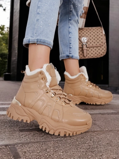 Karališkoji mada Moteriškos sportiniai batai su kailio pamušalu Megigna