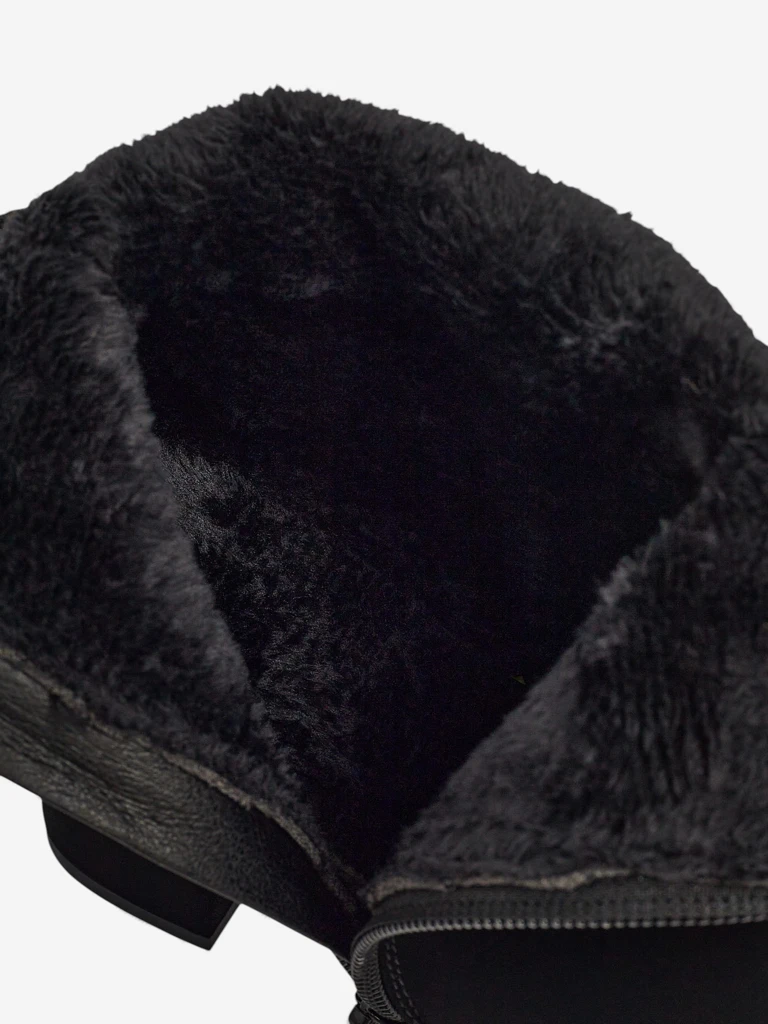 Moteriški aulinukai su eko oda, storu kulnu ir nėriniais Kastrelle