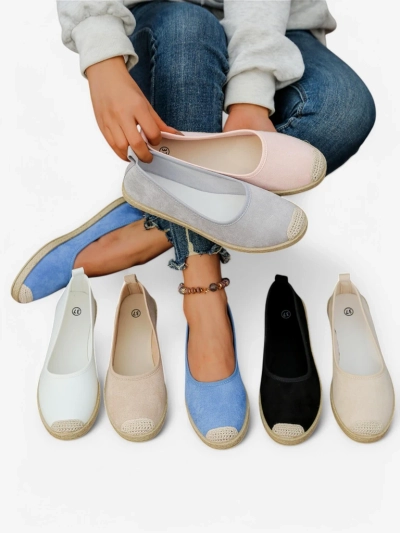 Royalfashion moterški ekokožos espadrilės Aroles