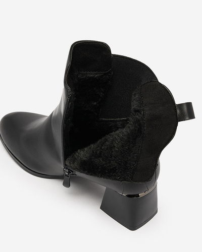 Royalfashion Juodi moteriški žemakulniai batai Nejery