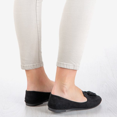 Czarne mokasyny z frędzelkami Jasper - Obuwie