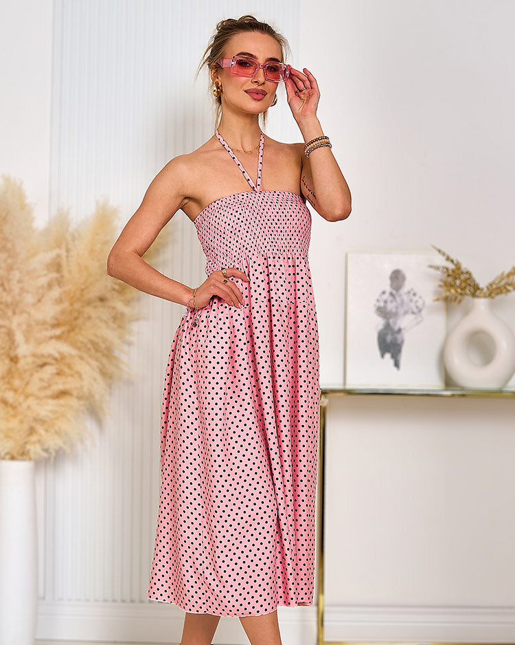 Royalfashion Moteriška taškuota suknelė iki kelių