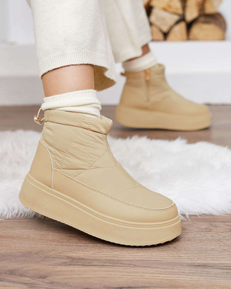 Royalfashion Женские сапоги-скороходы светло-коричневого цвета Armeda