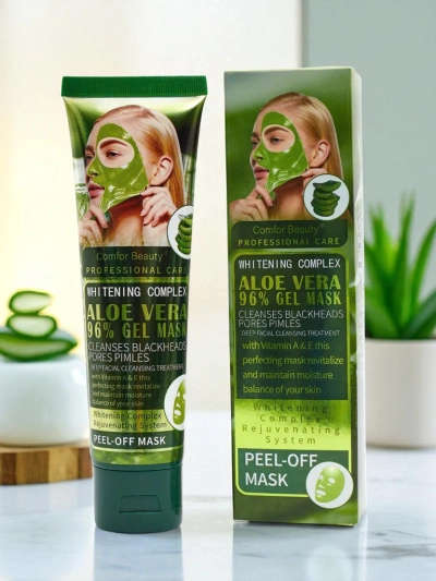Aurelia Vita Aloe Vera Kaukė 96% Balinantis Kompleksas Gelis Nulupama