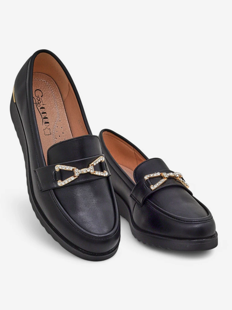 Royalfashion moteriški mokasinai ant žemo kulno Leffo