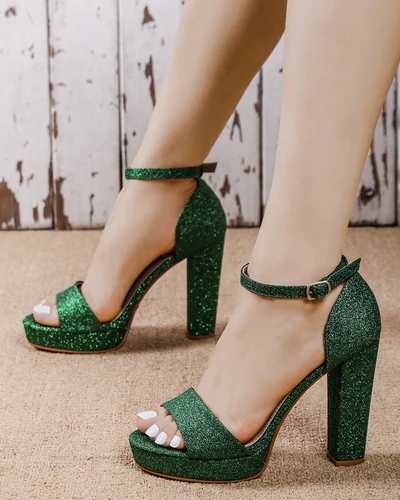 Royalfashion Blizgučiai moteriški sandalai Vobetta