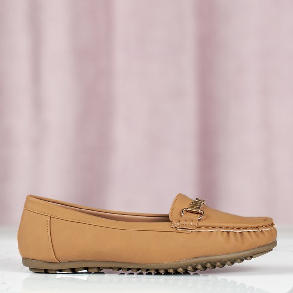 Коричневые мокасины с металлическим декором Abu-Dabi - Обувь