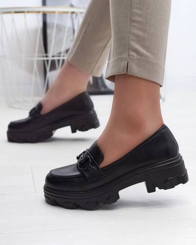 Черные женские повседневные мокасины на сплошной подошве Zeleri - Обувь