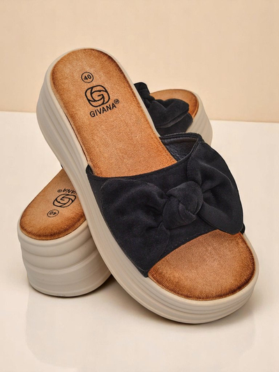 Royalfashion Женские шлепанцы на платформе Givan