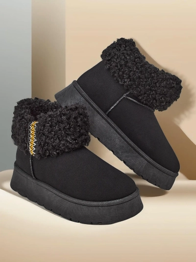 Женские снежные сапоги Royalfashion с мехом Rovvoy