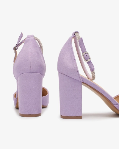 Royalfashion Фиолетовые женские туфли с цирконами Britica