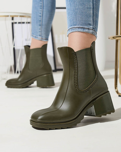 Темно-зеленые женские сапоги Caldala- Footwear