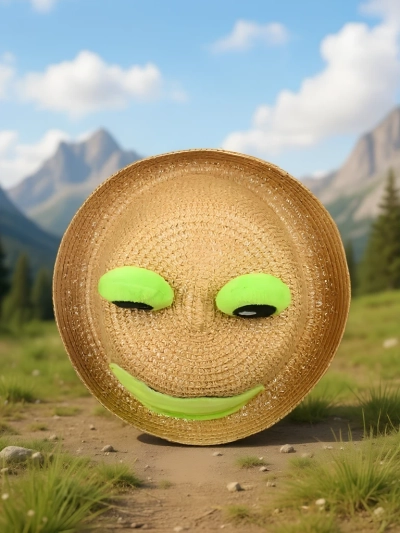 Royalfashion Vaikiška šiaudinė kepurė „Froggy Shade Hat“