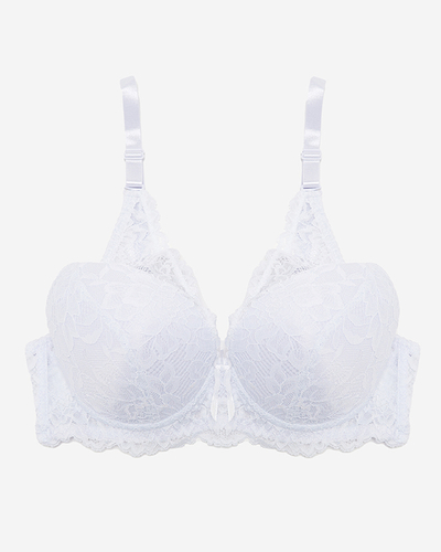 Balta moteriška liemenėlė su nėriniais - Apatiniai drabužiai