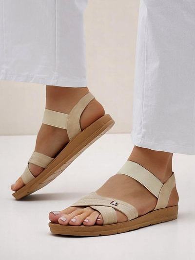 Royalfashion moteriški sandalai su elastine juostele Zerefis