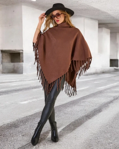 Royalfashion Moteriškas pončas su kutais