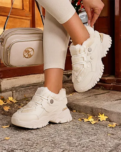 Karališi mados Moterų mados sportbačiai su šilumos izoliacija Poriomo