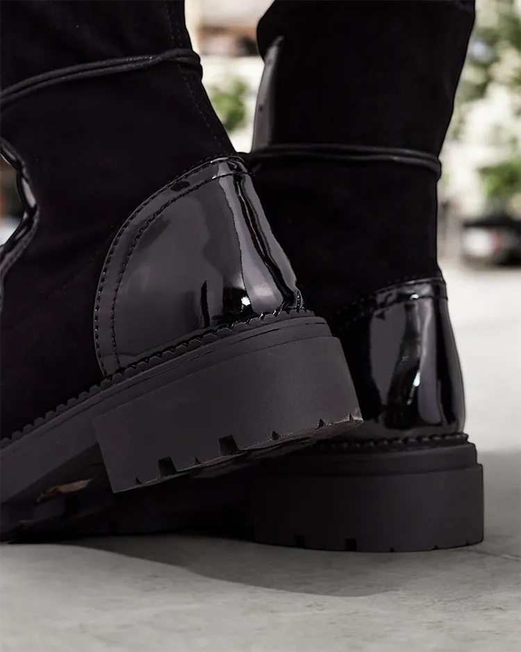 Royalfashion Moterų bato ilgio batai Rouler