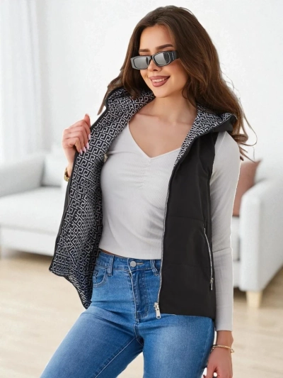 Royalfashion Длинный стеганый женский жилет