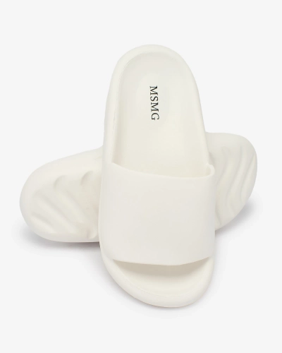 Royalfashion White Moralno moteriškos basutės