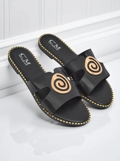 Royalfashion moteriškos šlepetės lygiu padu Glam Bliss