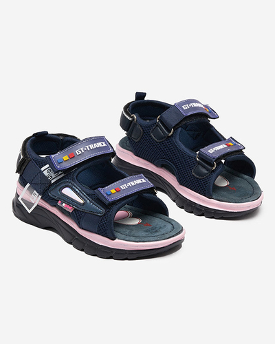 Tamsiai mėlynos spalvos mergaičių basutės Umaf- Shoes