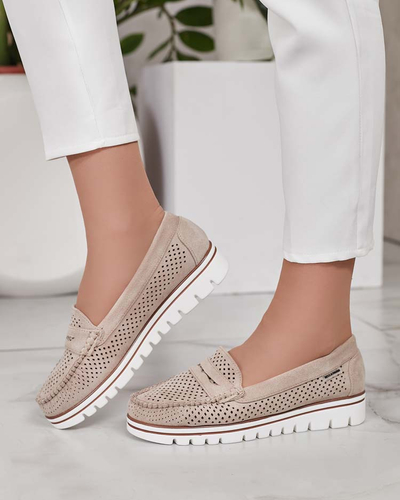Royalfashion Ажурные женские мокасины Leteller