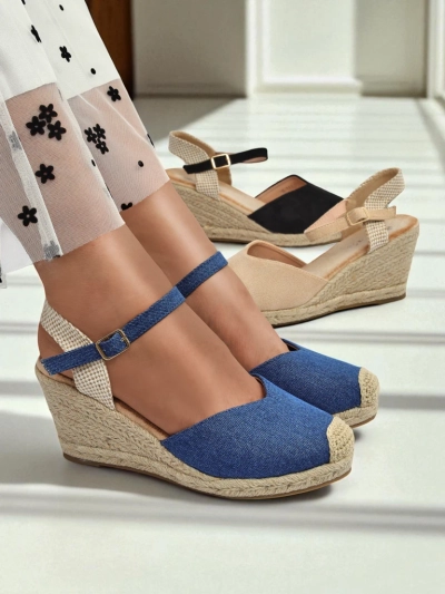 Royalfashion moteriškos pleištinės Solara espadrilės basutės