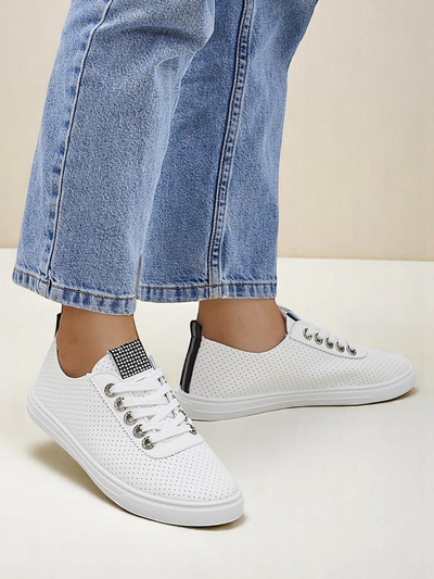 Royalfashion moteriški ekologiškos odos sportbačiai PureWalk