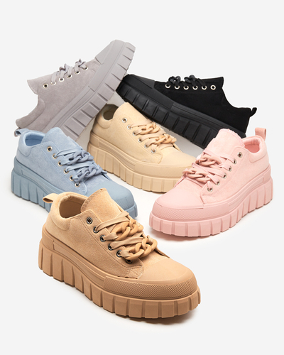 Juodi aukšti moteriški sportbačiai Mishta - Avalynė