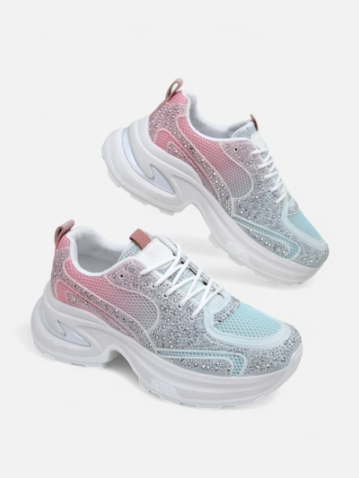 Royalfashion moterški sportiniai treneriai su deimantais Bloss