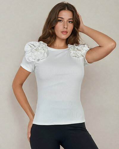 "Royalfashion" Prigludusi briaunuota moteriška palaidinė