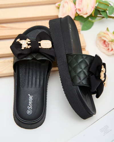 "Royalfashion" Moteriškos šlepetės "Lemini Bow"