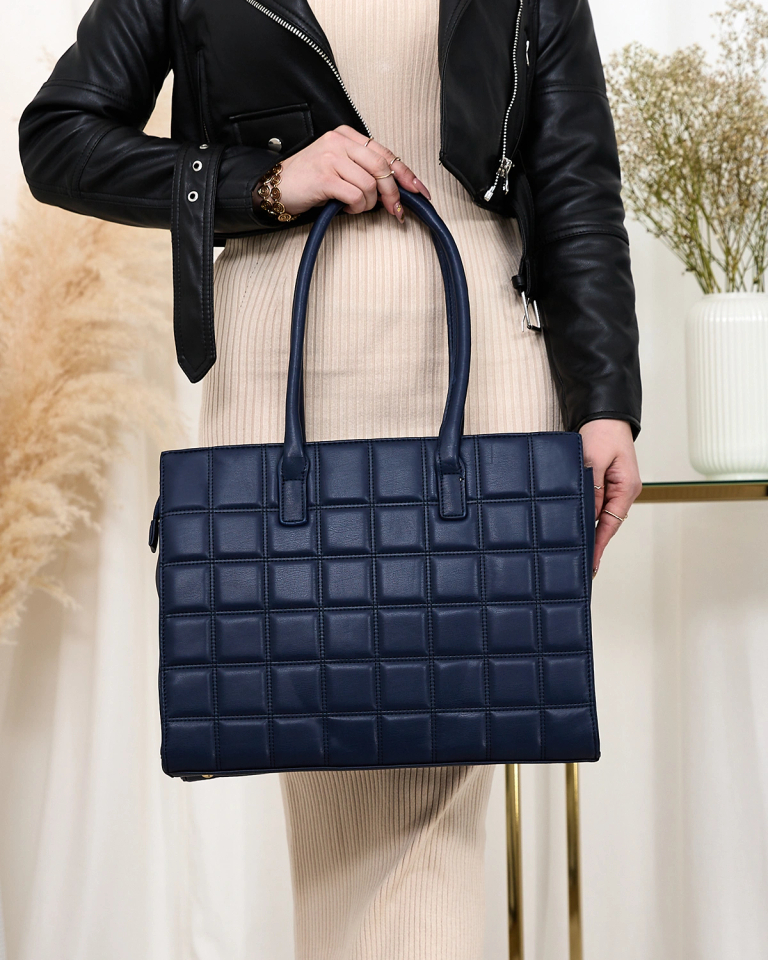 Royalfashion Женская темно-синяя стеганая сумка