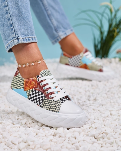 Royalfashion Узорчатые женские кроссовки на платформе Leterina