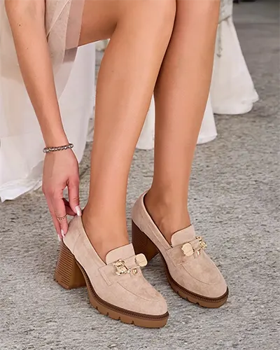 Royalfashion Moteriški aukštakulniai mokasinai Nezii