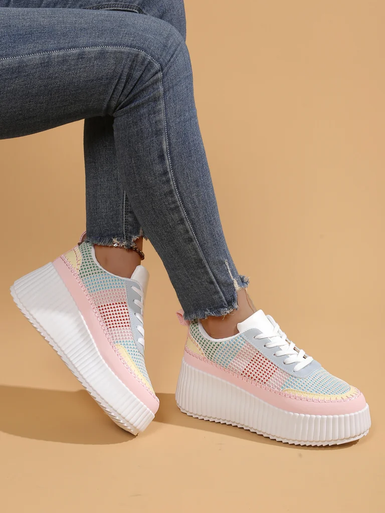 Royalfashion Женские платформенные кроссовки Siserra