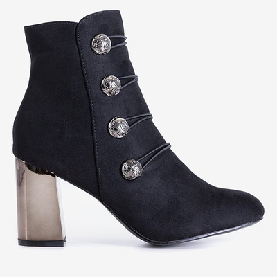 Черные женские ботинки на каблуках Leoben - Обувь